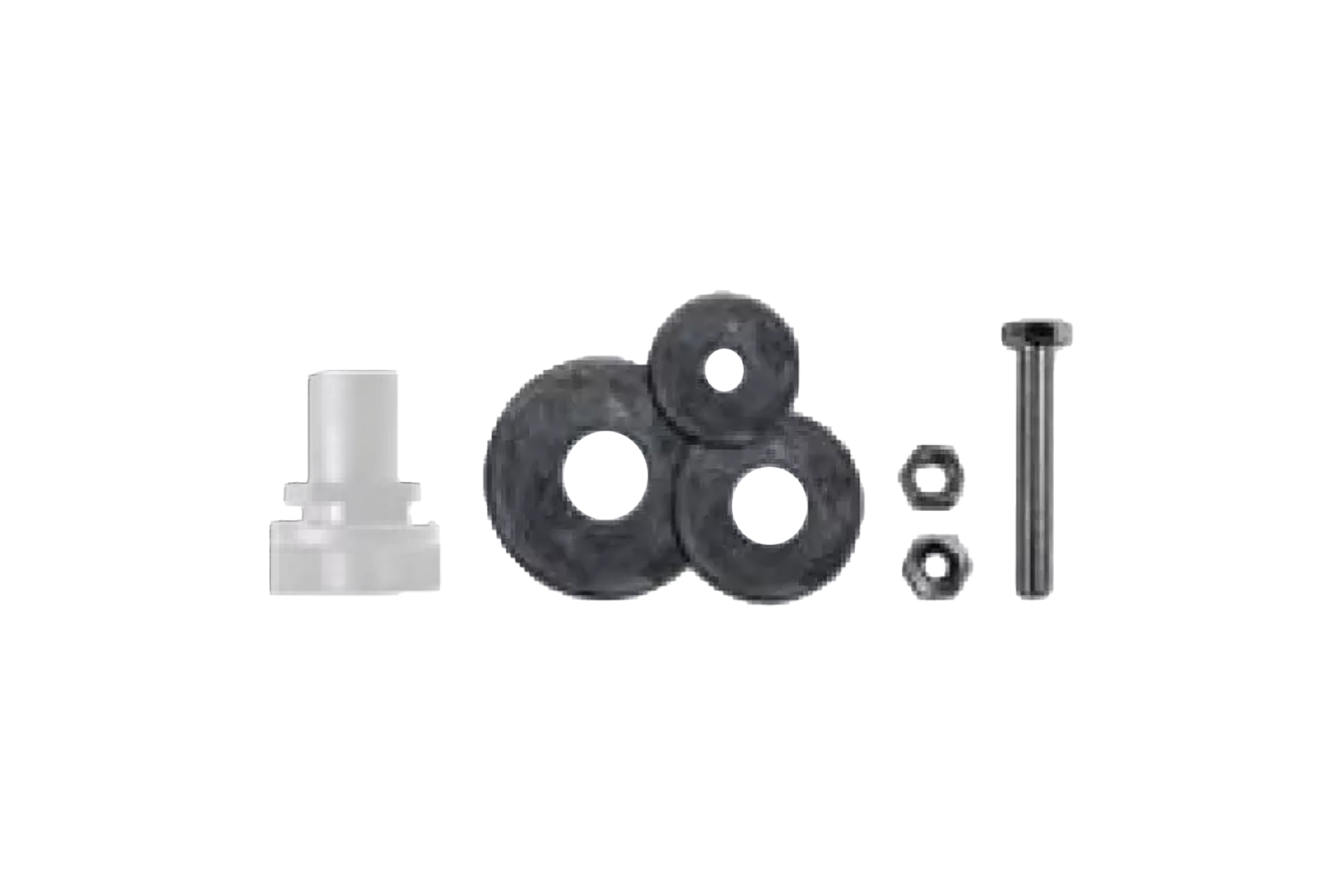 Biamp 10 Pack Basic Light Rail Adapter - White