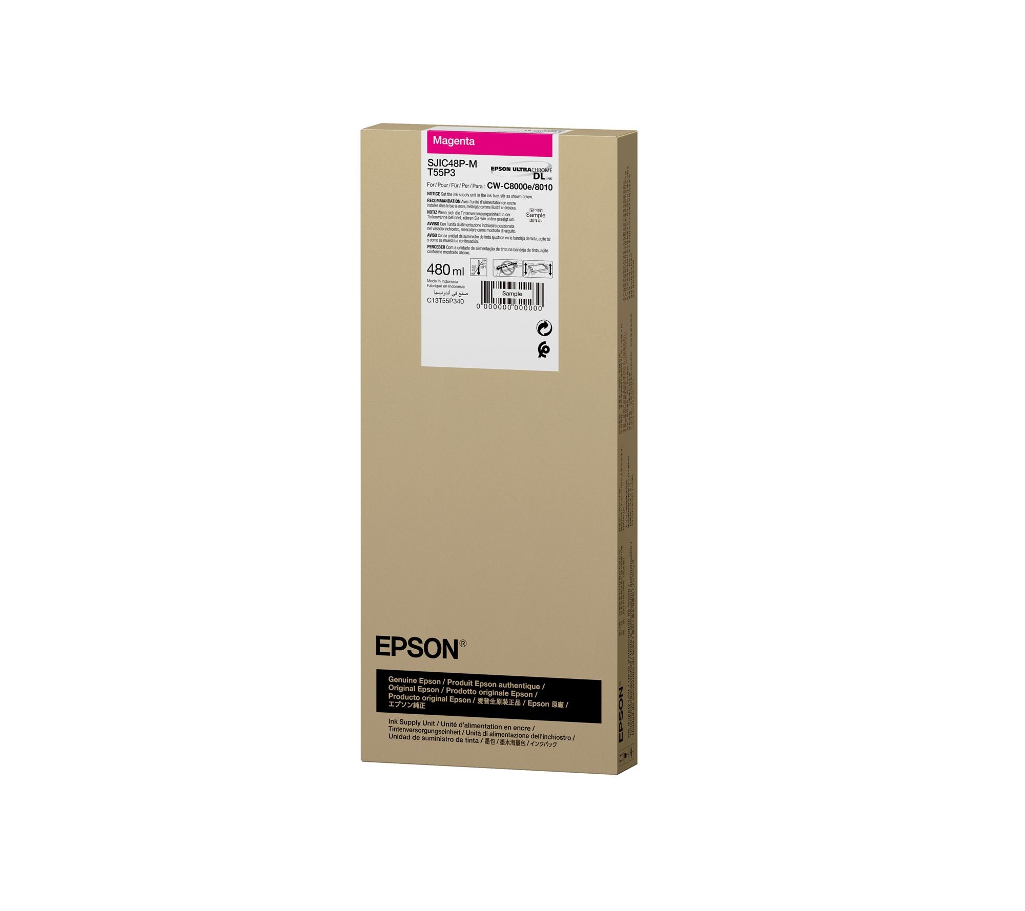 EPSON SJIC48P-M Magenta ink cartridge for ColorWorks C8000e