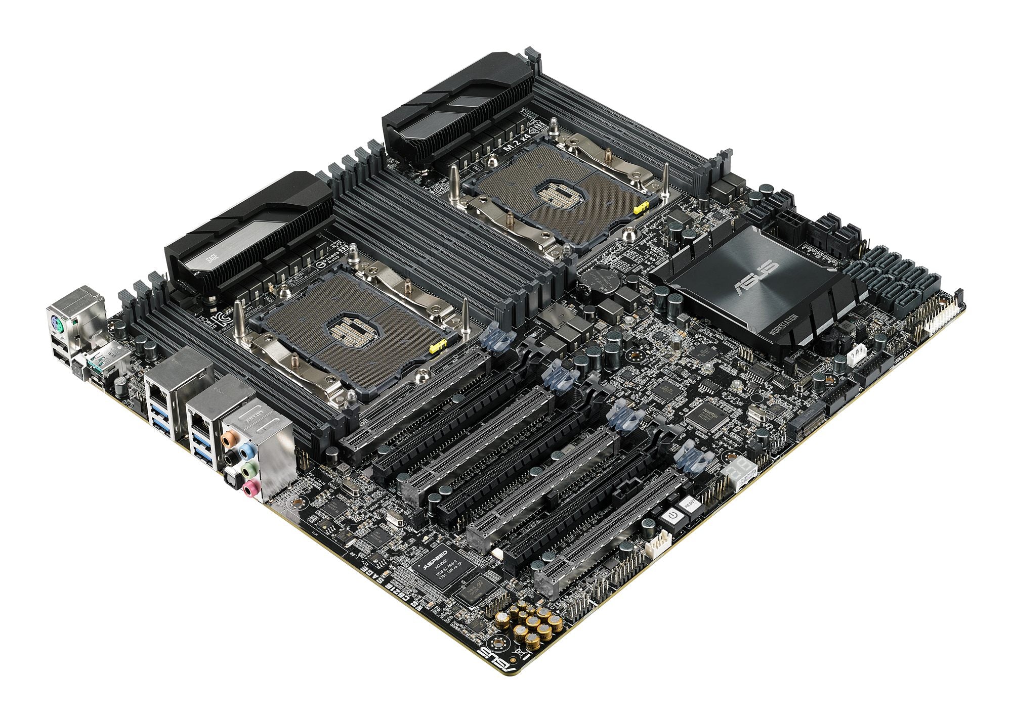 ASUS WS C621E SAGE BMC LGA 3647 Workstation Board Intel C621 with quad-strength graphics support and 12 DDR4 memory slots