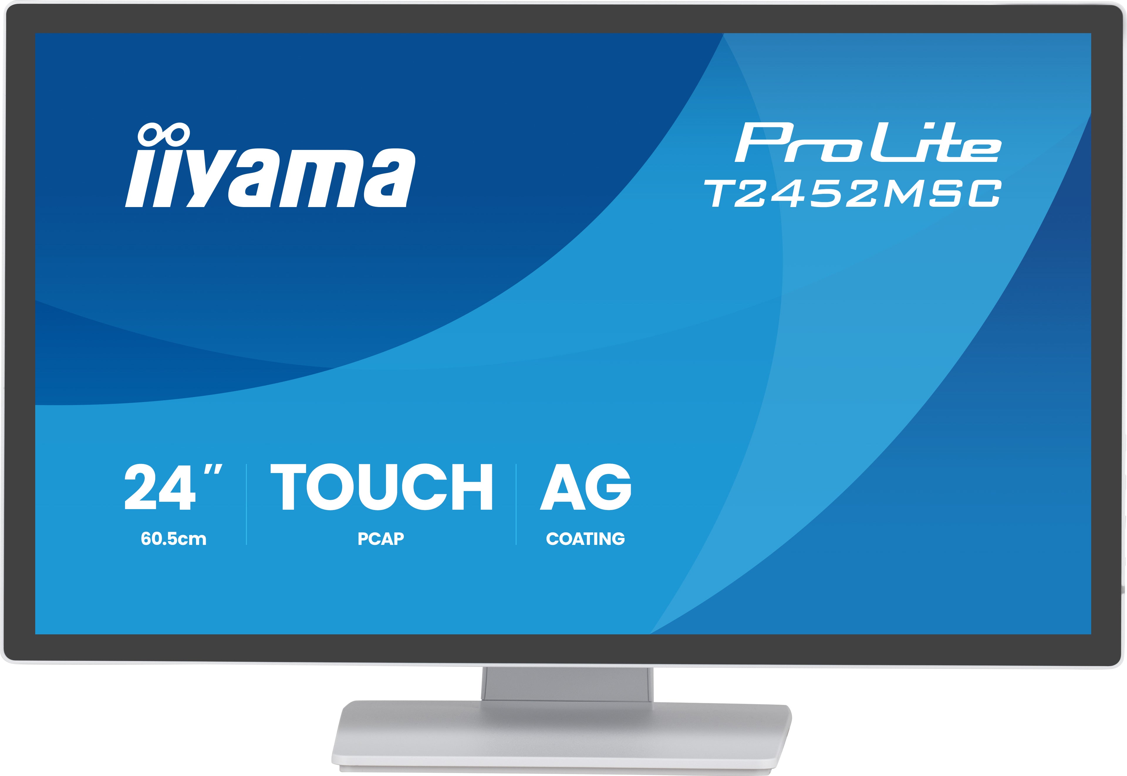 Iiyama 23.8-inch Touchscreen Monitor DeepContrast PCAP+, 10-point touch, IPS panel, 1920x1080 at 120 Hz, 5 ms, 420 cd/m2