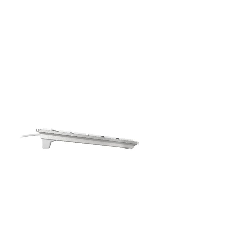 CHERRY Clavier US KC 6000 SLIM FOR MAC USB argent/blanc