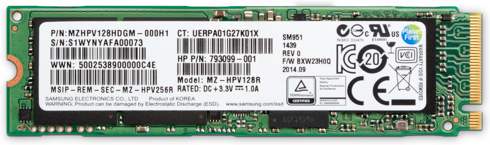 HP 1TB PCIe 3x4 NVMe DS SSD 2280