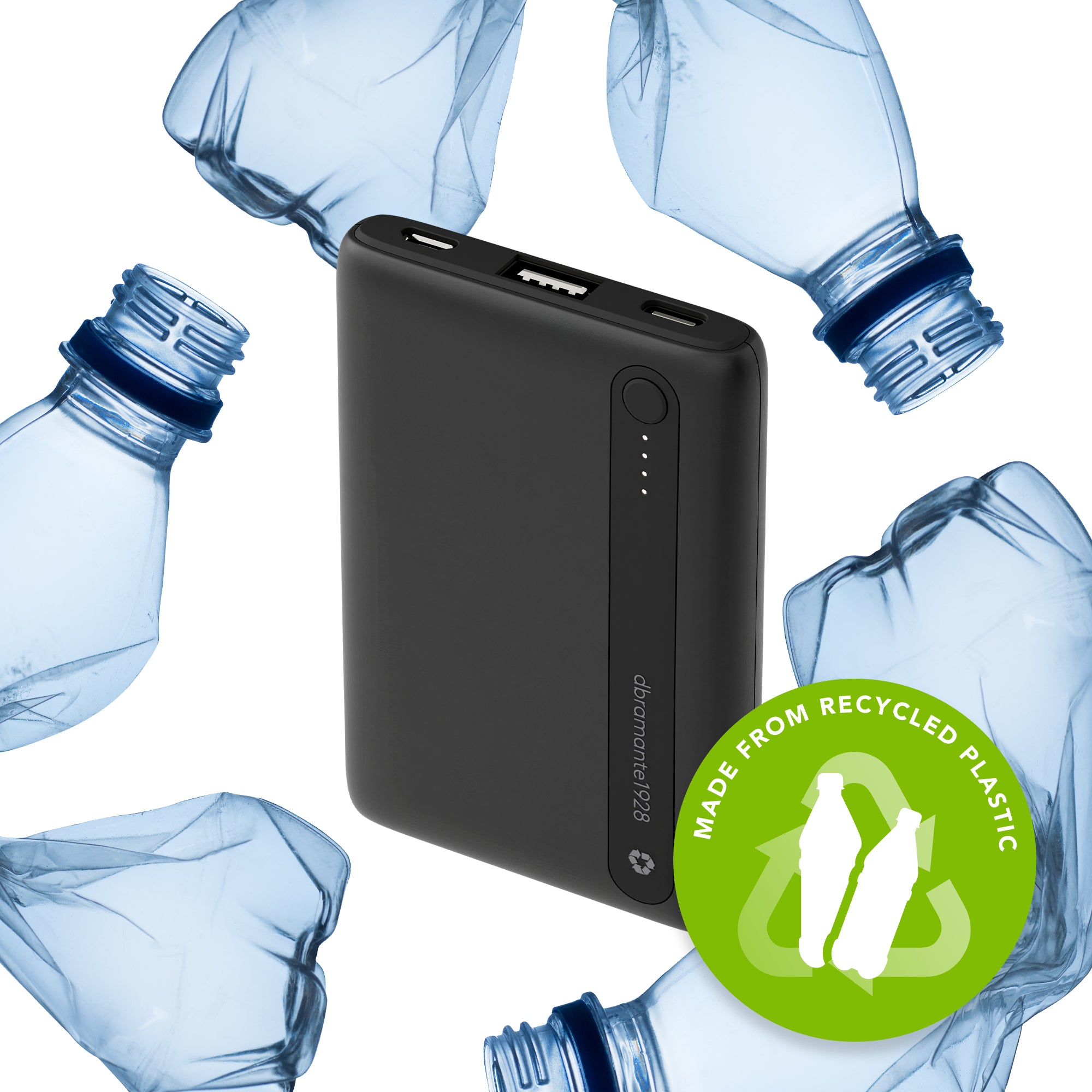 re-charge Power Bank 5.000mAh Black