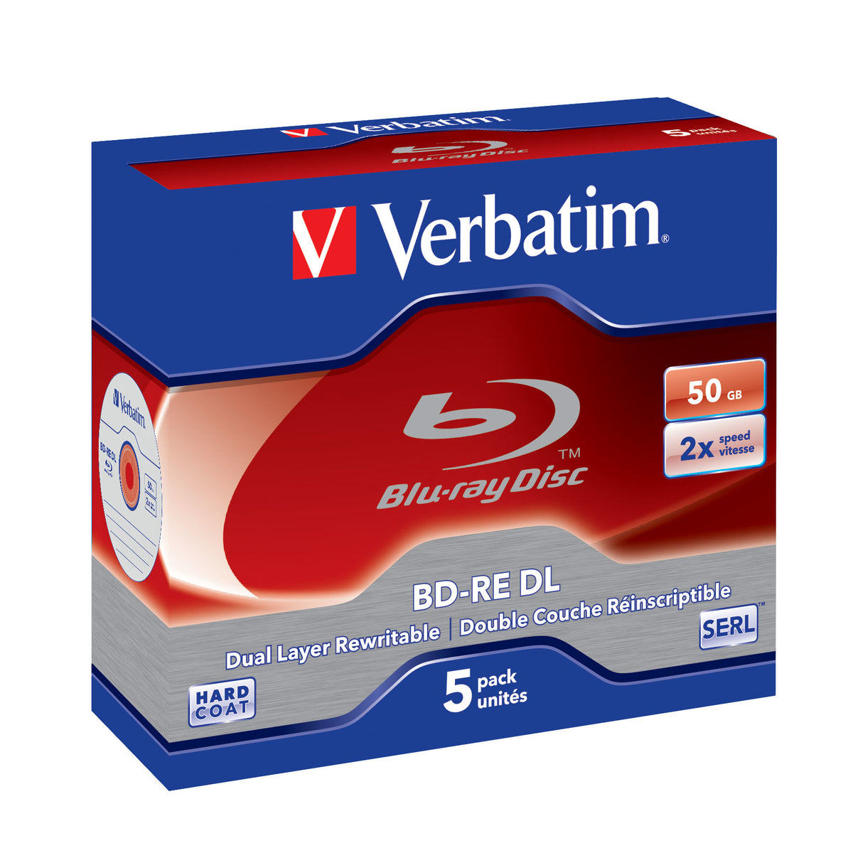 BR BD-RE Dual-Layer 50GB scratchGuard 5p