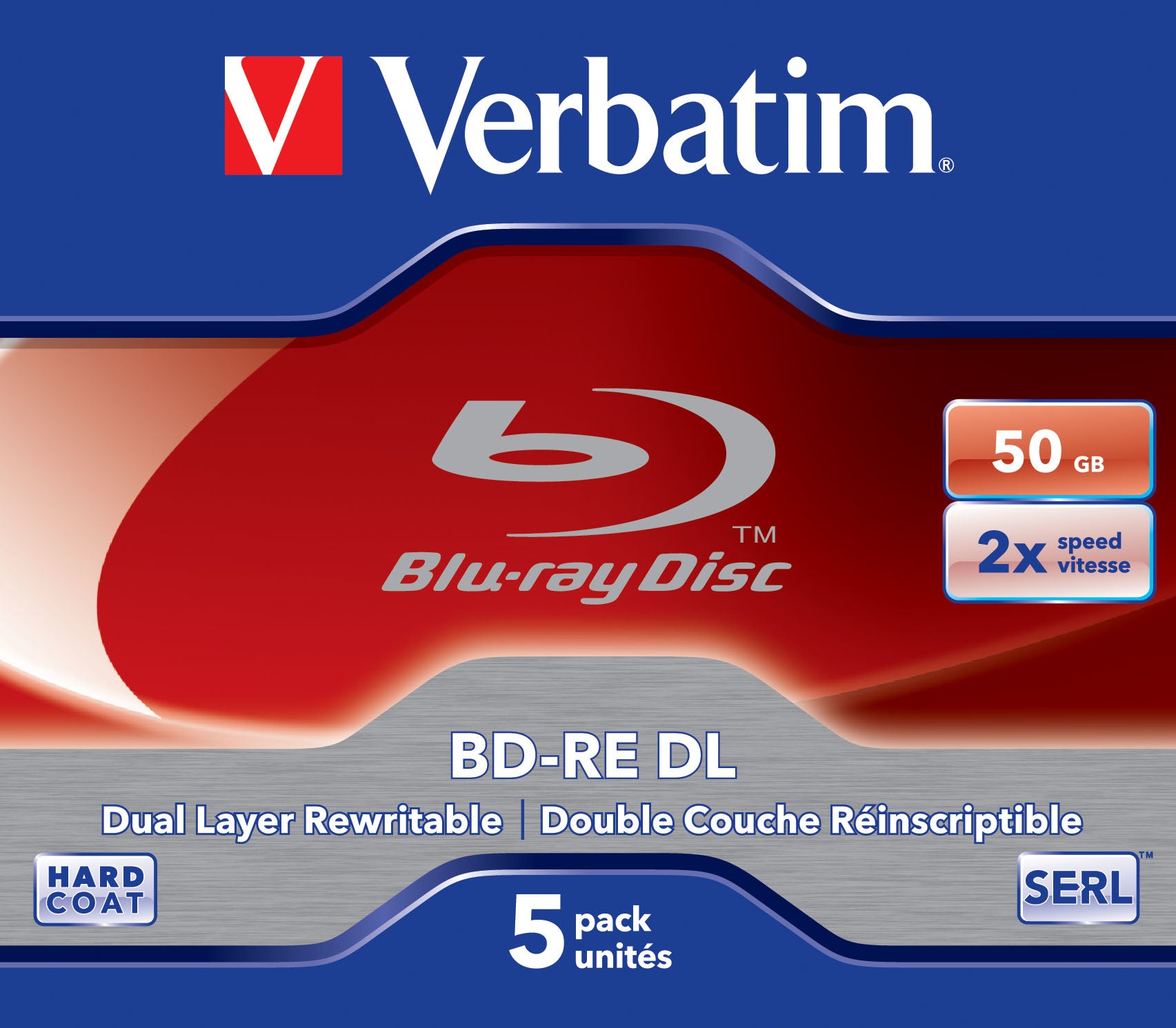 BR BD-RE Dual-Layer 50GB scratchGuard 5p