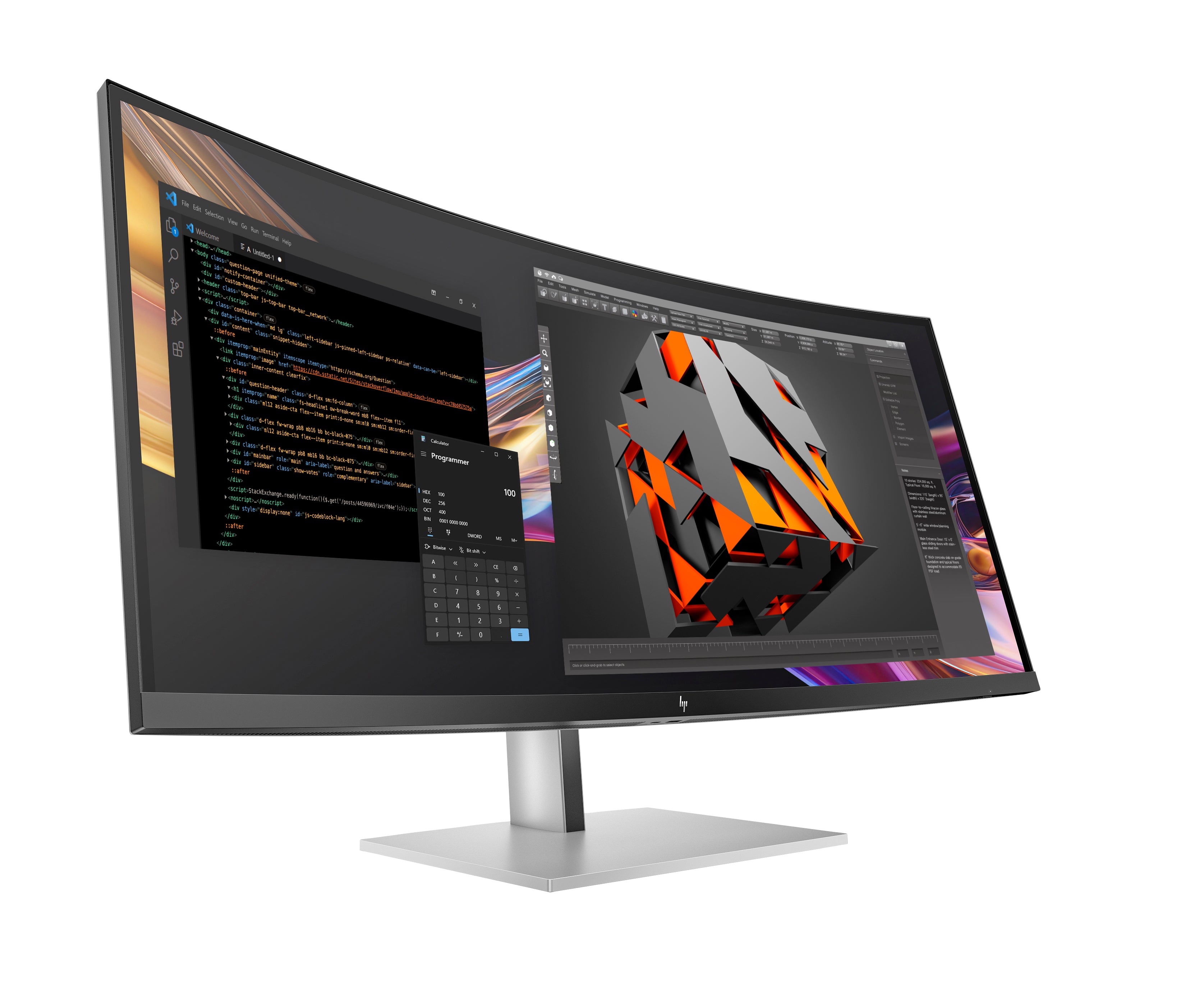 "HP Series 7 Pro 37.5 inch WQHD+ Thunderbolt 4 Monitor - 738pu PVC Free écran plat de PC 95,2 cm (37.5"") 3840 x 1600 pixels Wide Quad HD+ LCD Argent"