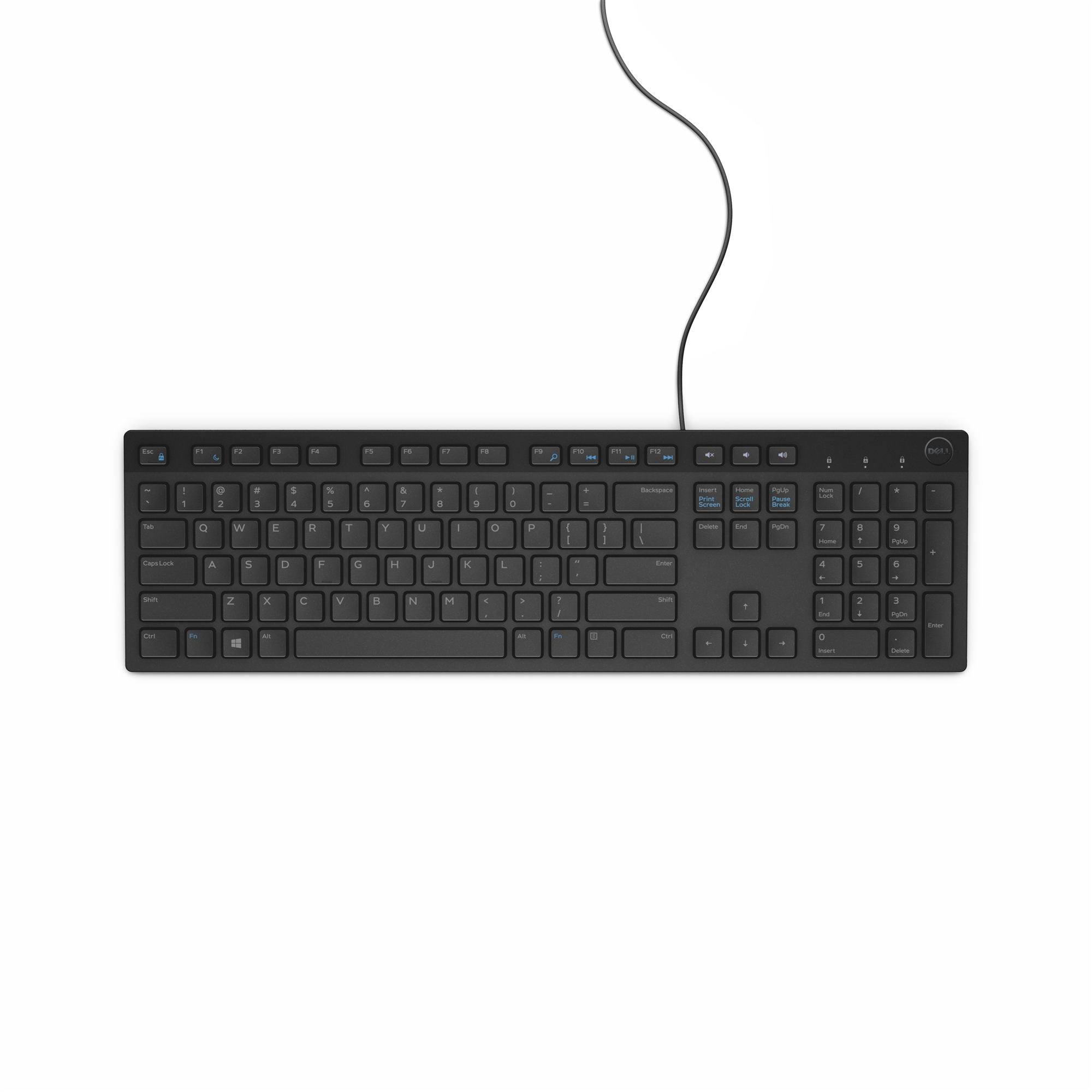 Dell KB216 - Taille réelle (100 %) - USB - QWERTY - Noir