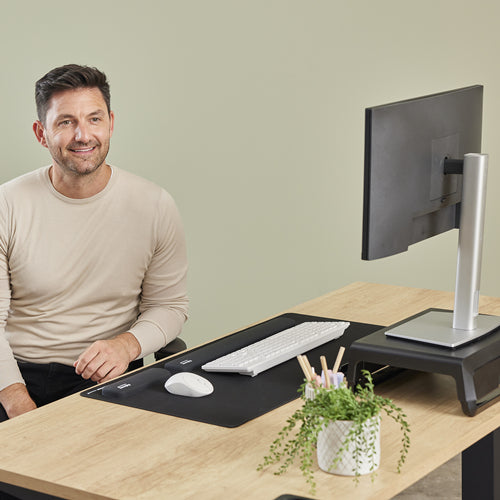 FELLOWES Repose-poignets clavier Breyta - Noir