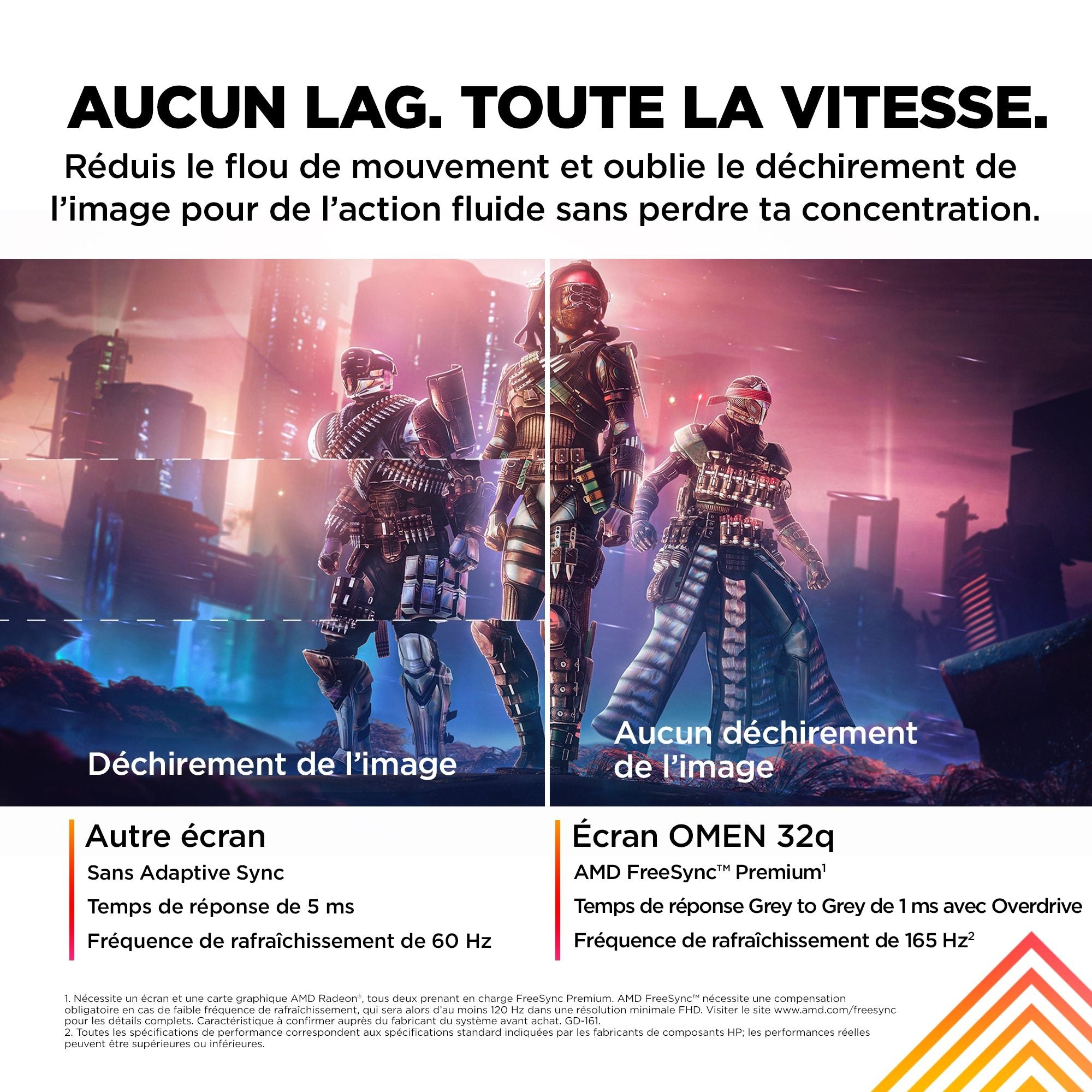 "OMEN by HP 31.5 inch QHD 165Hz Gaming Monitor - OMEN 32q écran plat de PC 80 cm (31.5"") 2560 x 1440 pixels Quad HD LCD Noir"