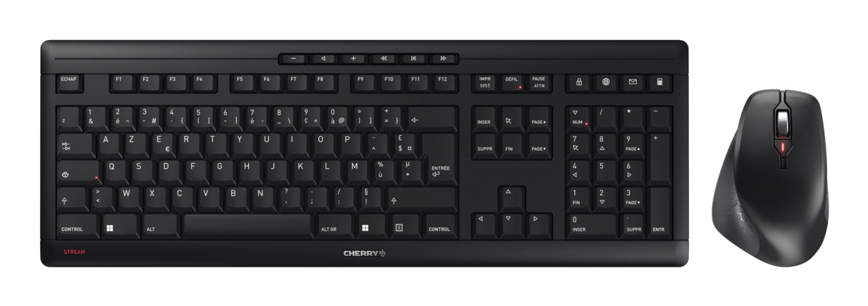 CHERRY Pack clavier / souris Stream Desktop Comfort AZERTY s