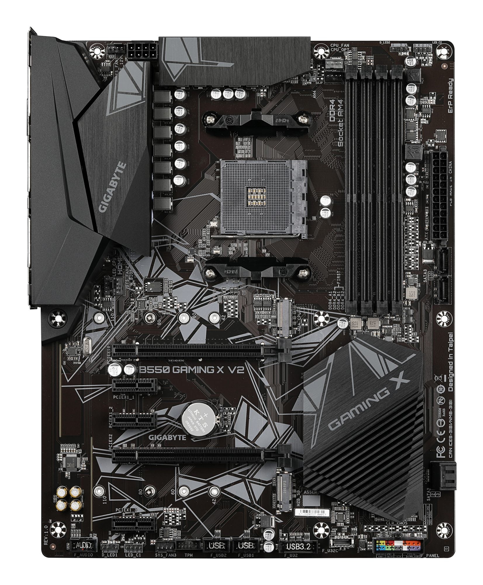 Gigabyte B550 Gaming X V2 AMD B550 Emplacement AM4 ATX