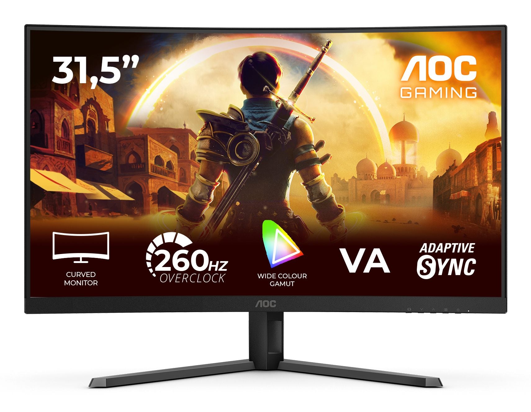 AOC C32G42ZE 31.5p FHD VA 260Hz OC 4ms 300cd/m2 HDMI 2.0 DP