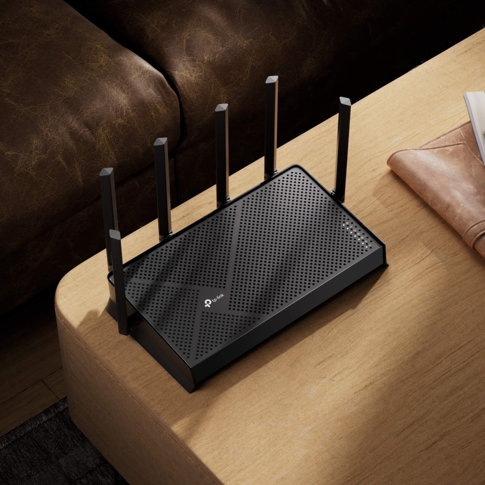 TP-LINK BE6500 Dual-Band Wi-Fi 7 Router 688Mbps at 2.4GHz + 5764Mbps at 5GHz 6xAntennas 2.0 GHz Quad-Core CPU 1x2.5Gbps WAN port