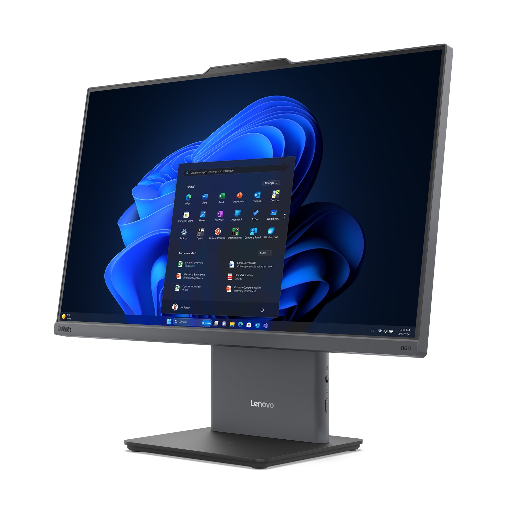 "Lenovo ThinkCentre neo 50a 24 Gen 5 Intel® Core™ i5 i5-13420H 60,5 cm (23.8"") 1920 x 1080 pixels Écran tactile PC All-in-One 16 Go DDR5-SDRAM 512 Go SSD Windows"