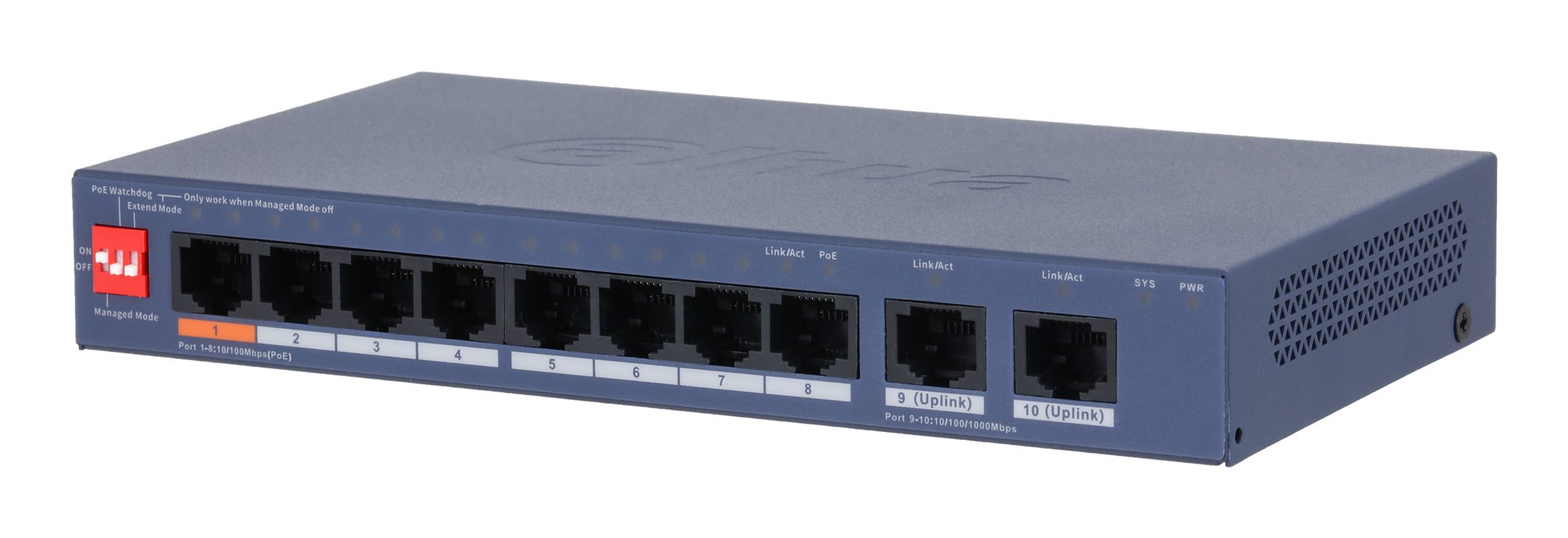 Dahua CS4010-8ET2GT-60 SWITCH POE 8-PORTS