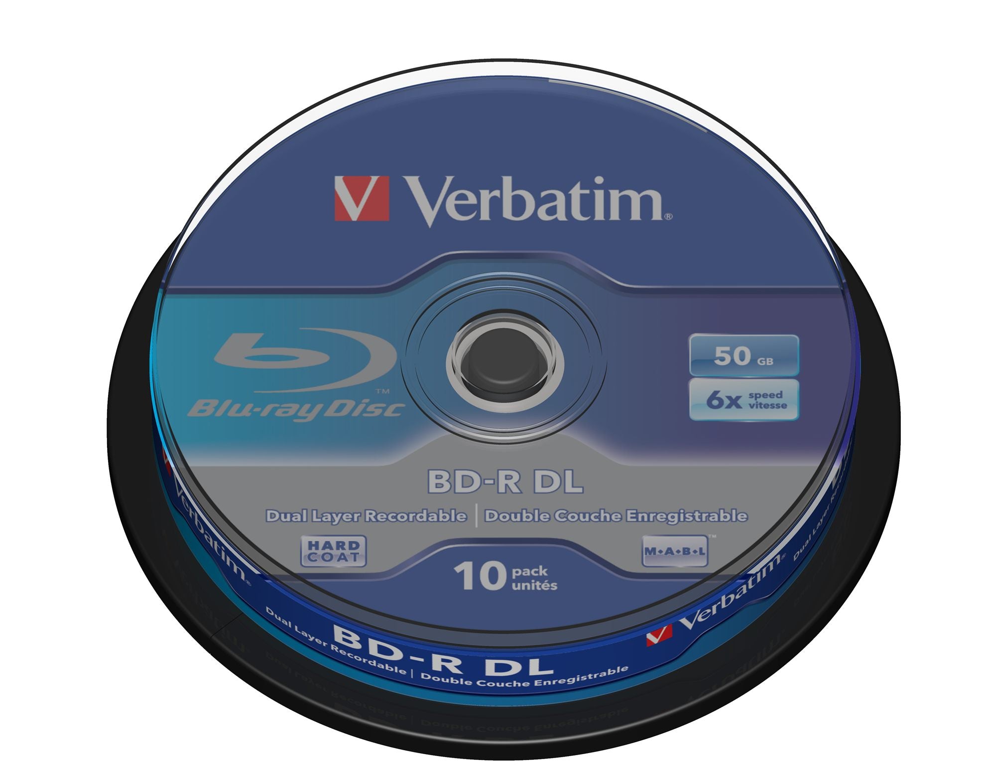 BD-R 50GB6XDualLayer HRDCOAT Slimcase