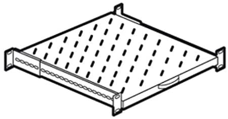 LEGRAND Tablette télescopique 1U prof 425mm sur 4 montants 19pouces baie Linkeo