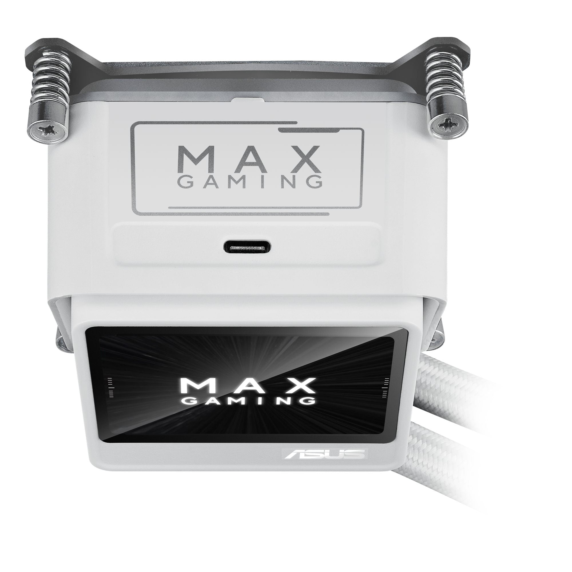 ASUS MAX GAMING LC 360 ARGB LCD WHT all-in-one liquid CPU cooler