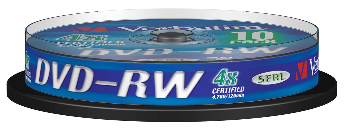 DVD-RW/4.7GB 4xspd Serl Spindle 10