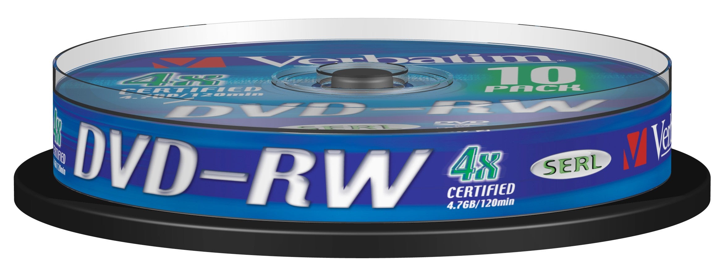 DVD-RW/4.7GB 4xspd Serl Spindle 10