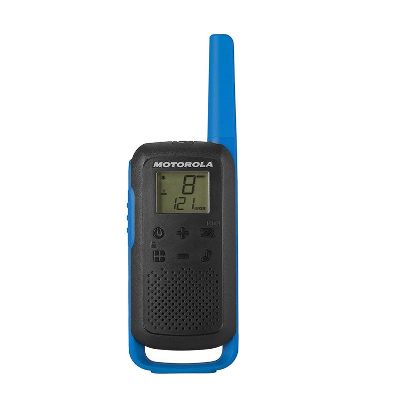 Motorola TLKR T62 2 Talkies Walkies 8 KMS bleu