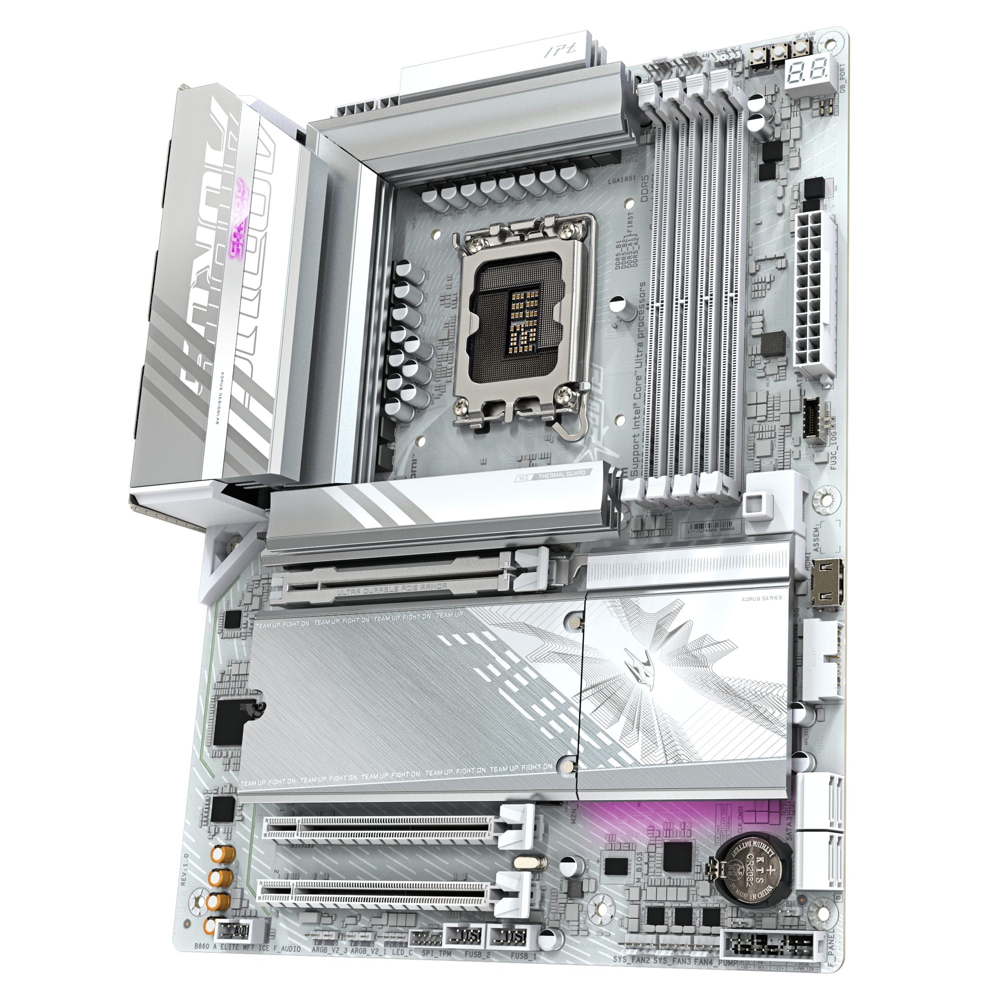GIGABYTE B860 AORUS ELITE WIFI7 ICE Intel B860 LGA 1851 (Socket V1) ATX