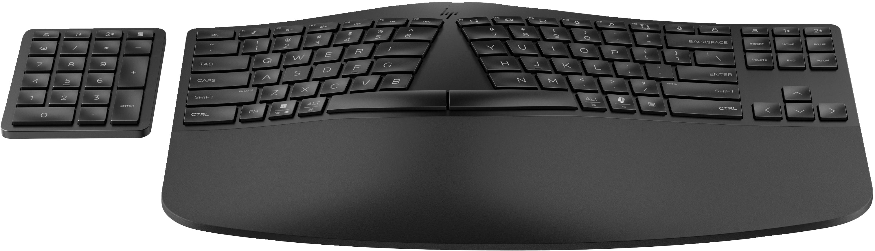 Clavier sans fil HP 965 ergonomique - récepteur USB + Bluetooth - noir QWERTY (7E756AA#ABB)