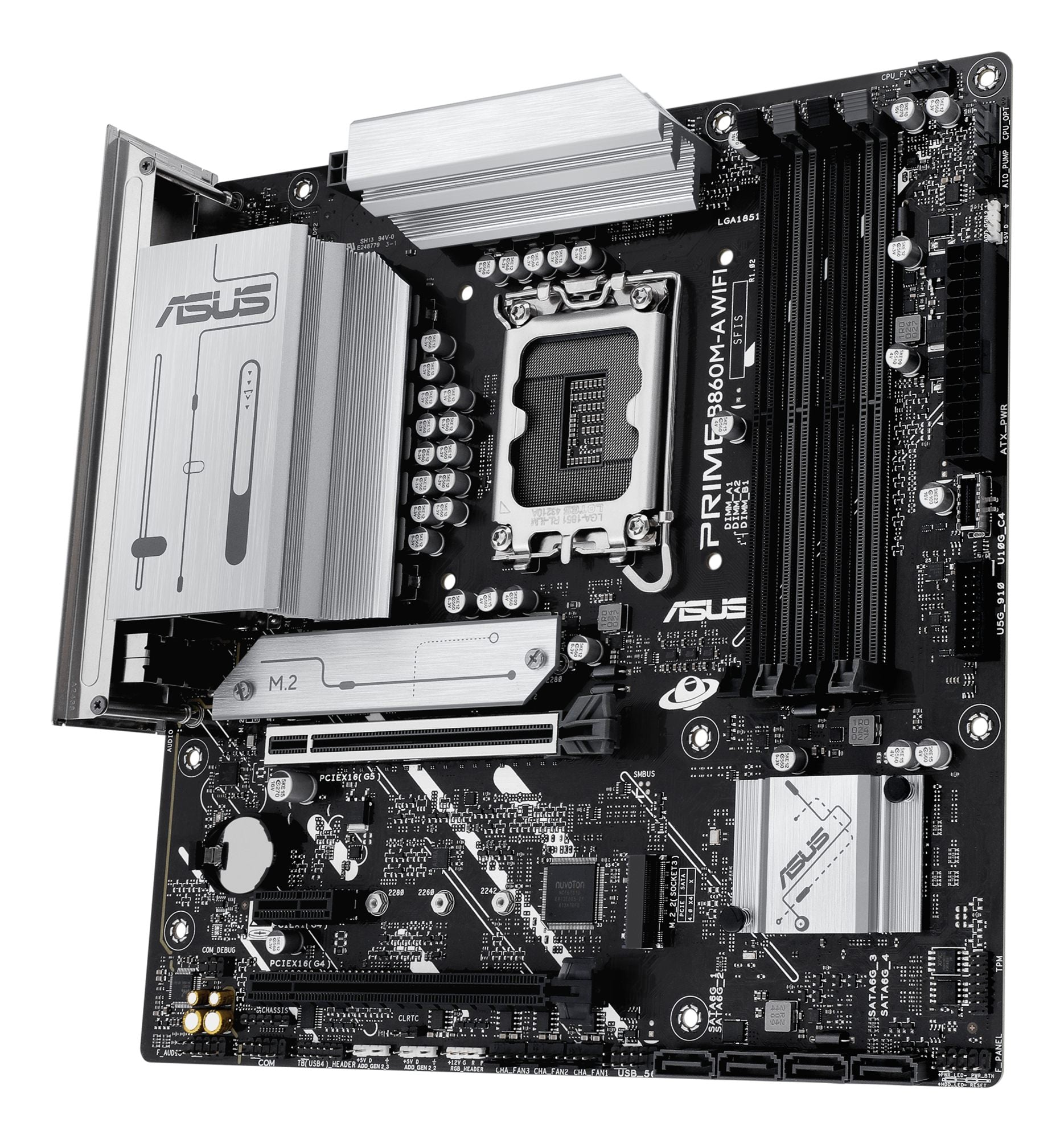 ASUS PRIME B860M-A WIFI LGA1851 DDR5 micro ATX MB 1xHDMI 2xDP 2xM.2 4xSATA