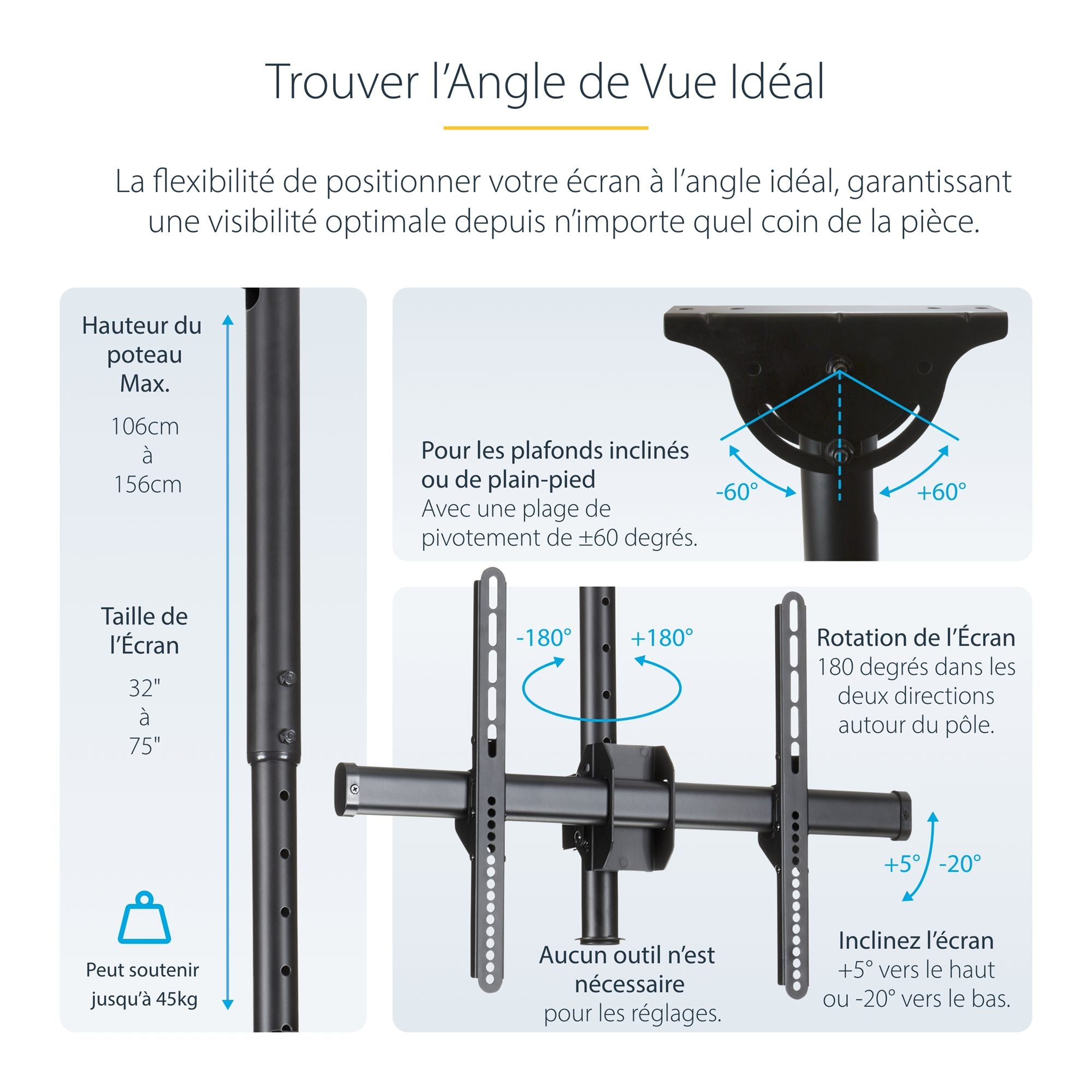 TV Mount - Ceiling - Dual Back to Back