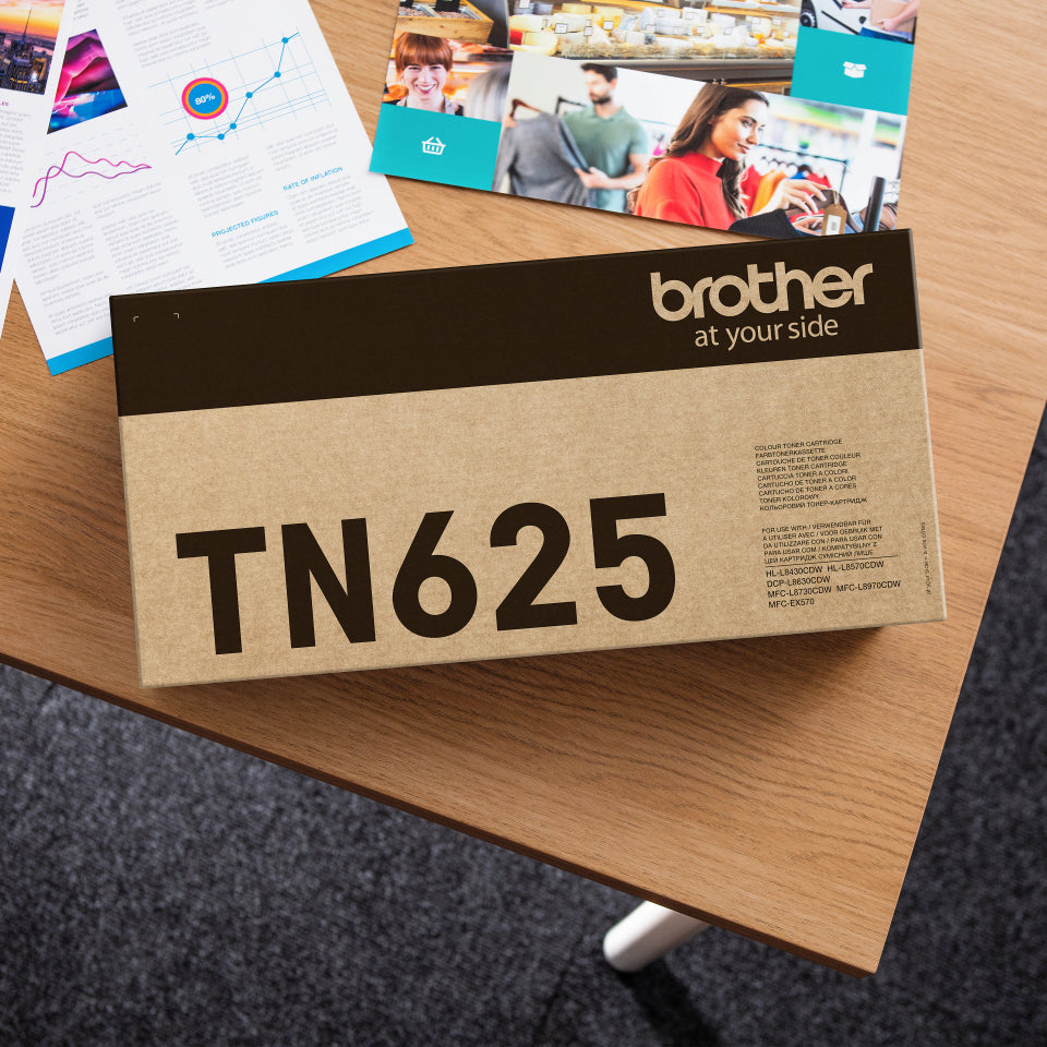 BROTHER TN-625Y Yellow Toner Cartridge 1.8K pages