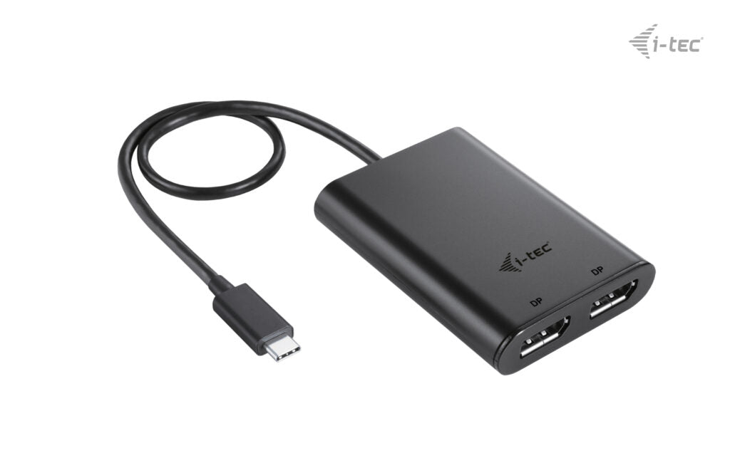I-TEC USB-C Dual 4K/60Hz single 8K/30Hz DP Video Adapter 2x DP Port