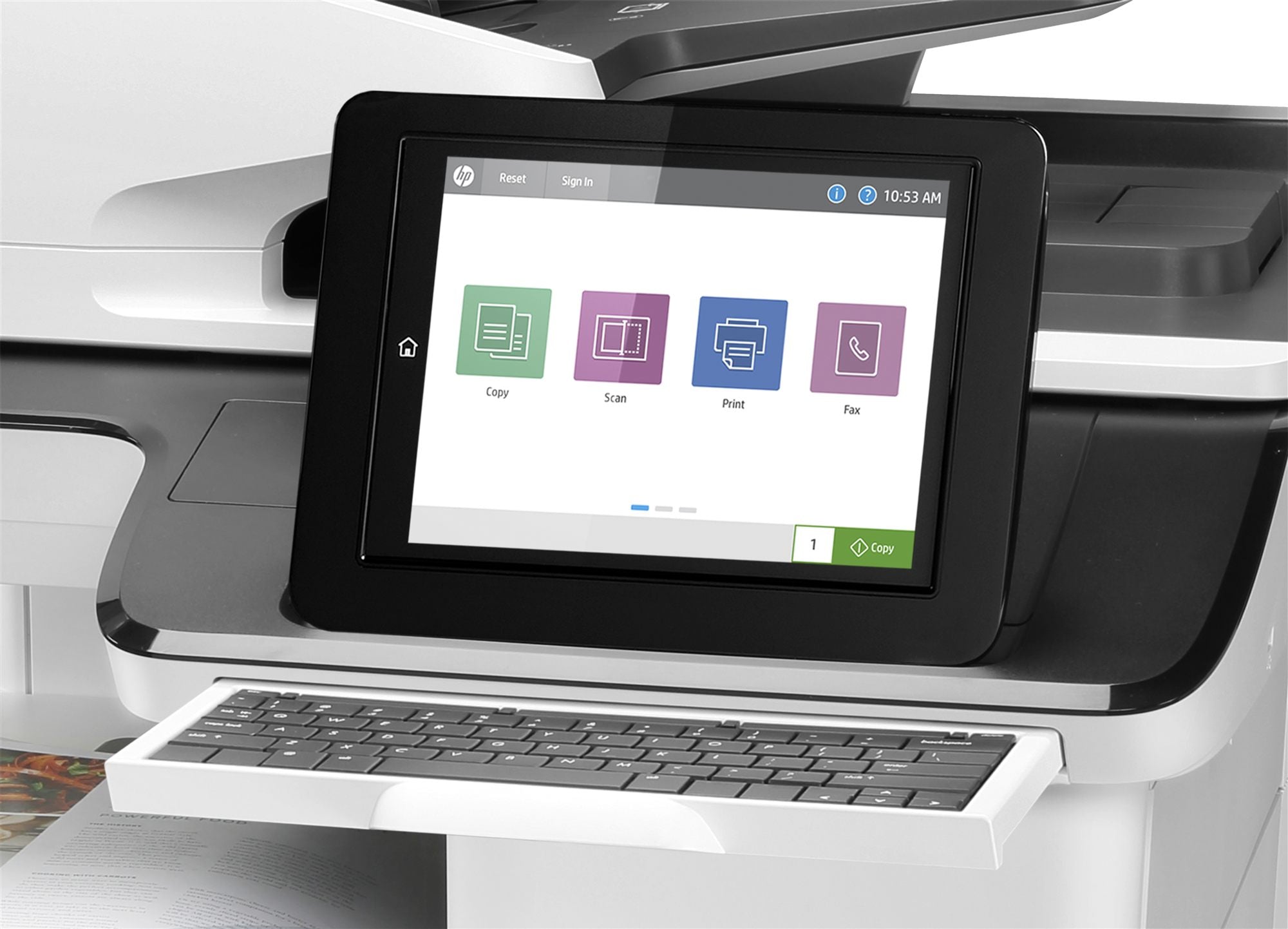 HP LaserJet Enterprise Flow MFP M776z MFP colour laser 297x864mm 46ppmcopy 46ppmprint 2300 sheets USB 2.0 LAN Wi-Fi USB 2.0
