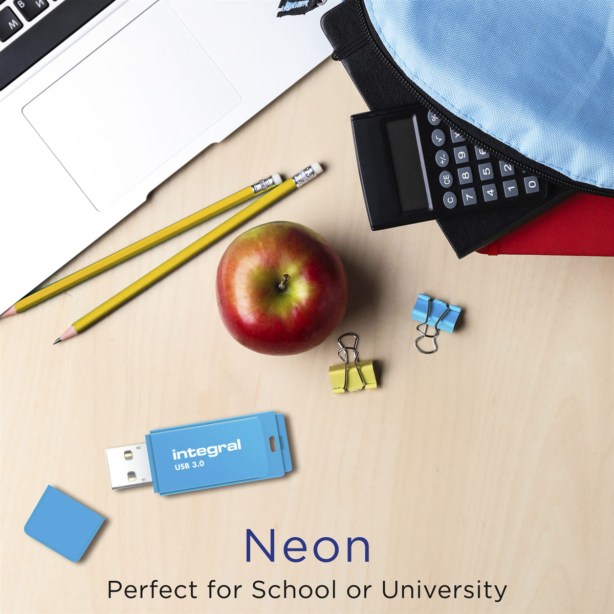 CLE USB 3.0 NEON BLEUE 128GB 20MB/s en