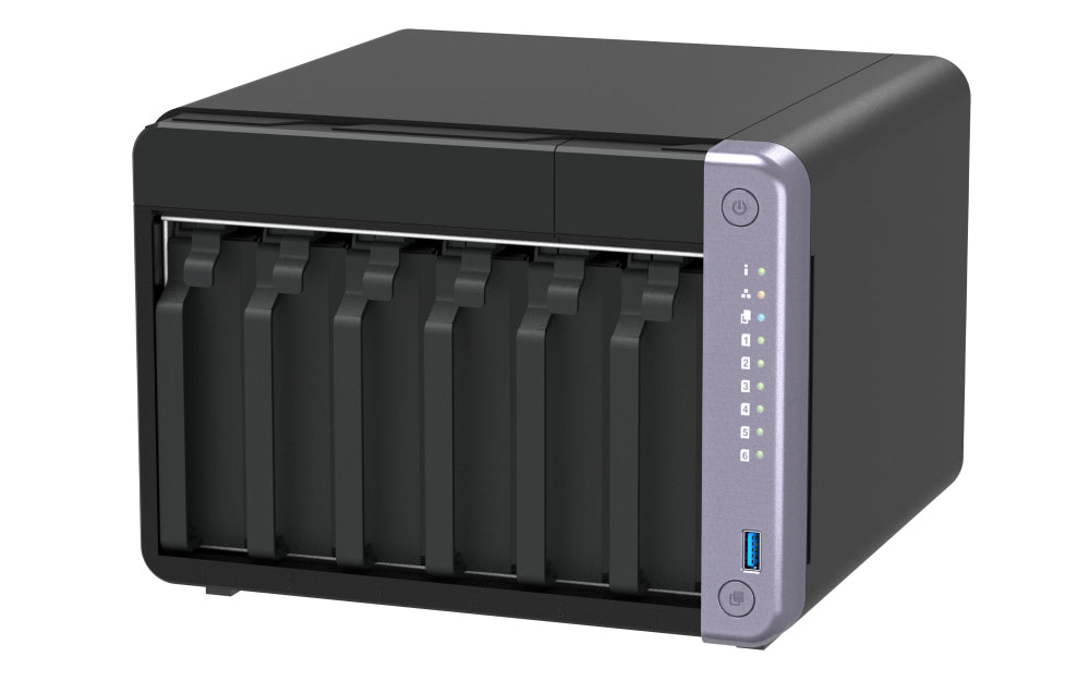 QNAP TS-632X-4G 6-bay NAS AL524 2.0GHz Quad Core 4Go DDR4 SODIMM Max. 16Go 2x10GbE SFP+