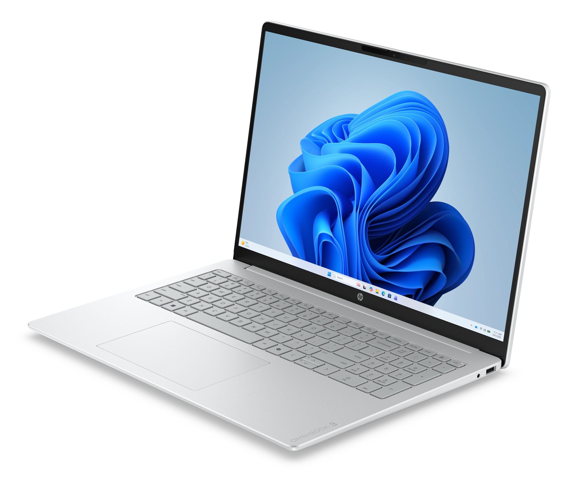 HP OmniBook 3 16-by0044nfx - PC Portable - AMD Ryzen 5 7520U - 16p - 2K - 8Go - 512Go SSD - W11H - Argent glacier