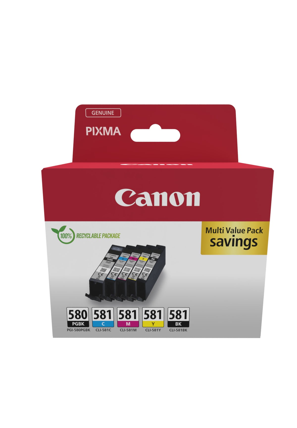 CANON PGI-580/CLI-581 Ink Cartridge BK/CMYK Sec