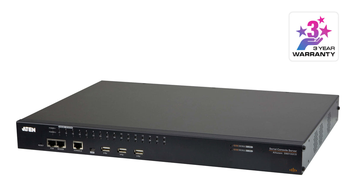 ATEN PREMIUM SN0132CO Serveur console 32P Série Dual-Alim/IP
