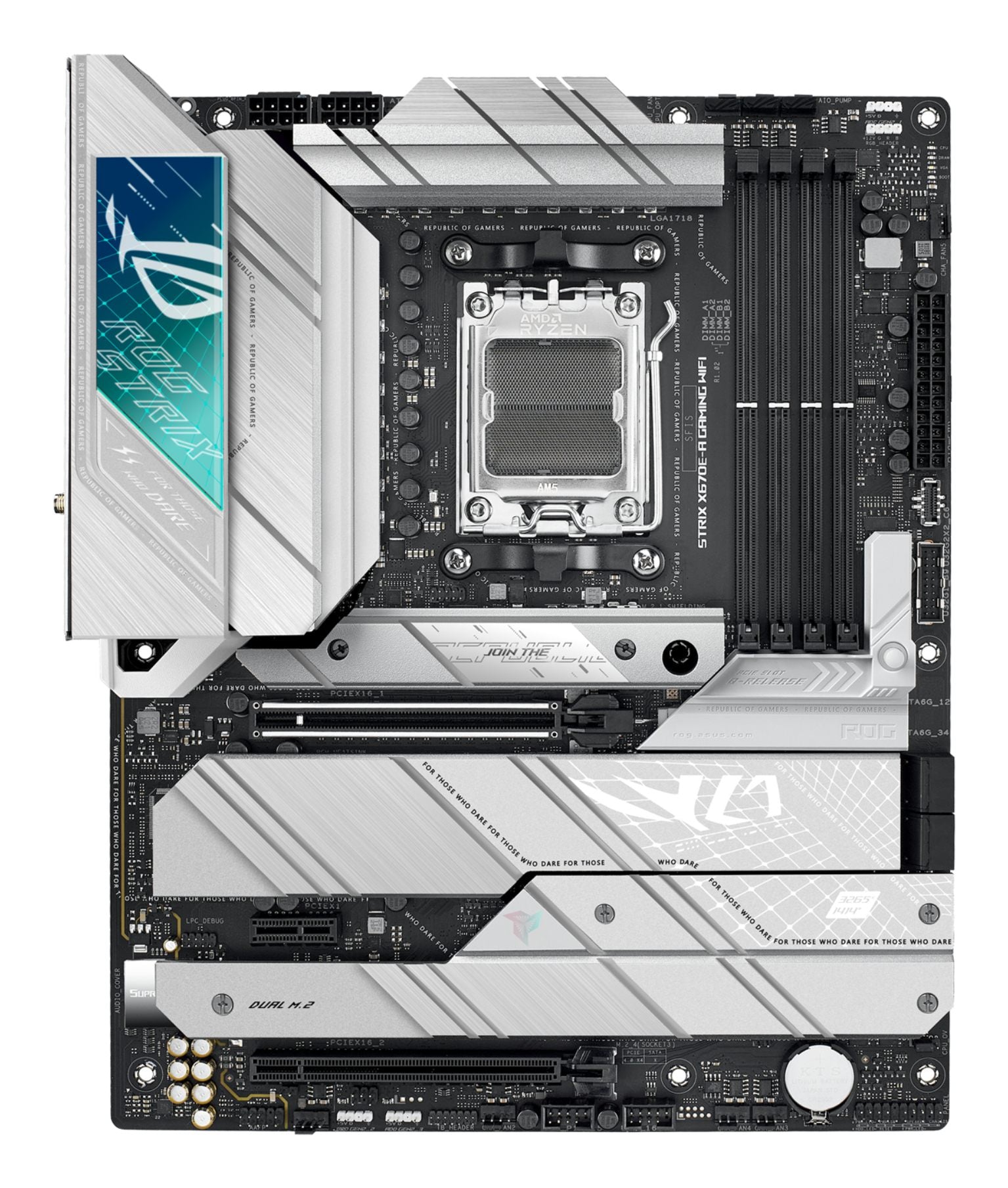 ASUS ROG STRIX X670E-A GAMING WIFI AM5 ATX MB 4xDIMM DDR5 4xM.2 4xSATA