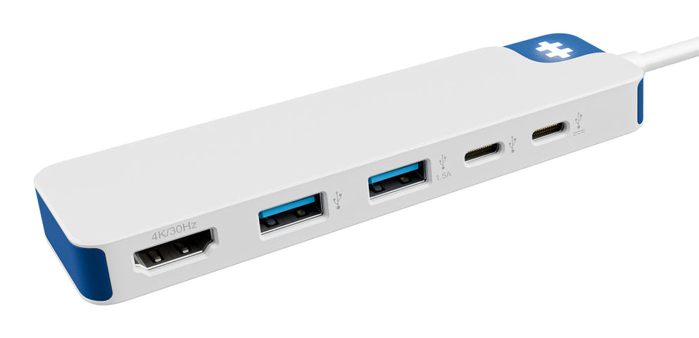 HyperDrive Flex 5 Port USB-C Hub Blue