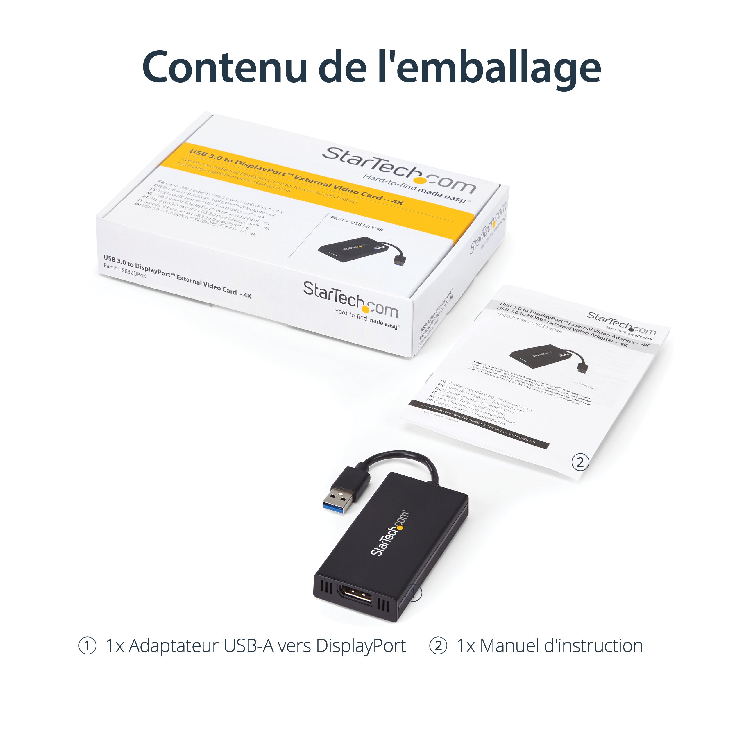 USB 3.0 to DisplayPort Adapter - 4K