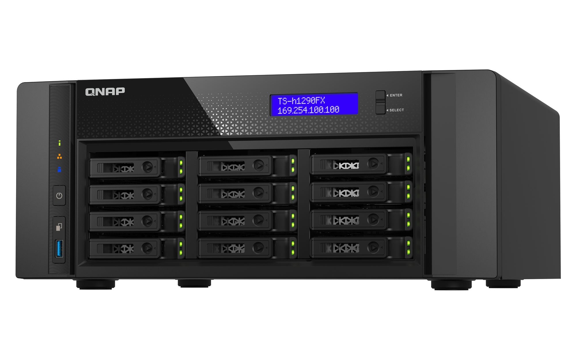12-Bay U.2 NVMe PCIe Gen4 x4 all-flash d