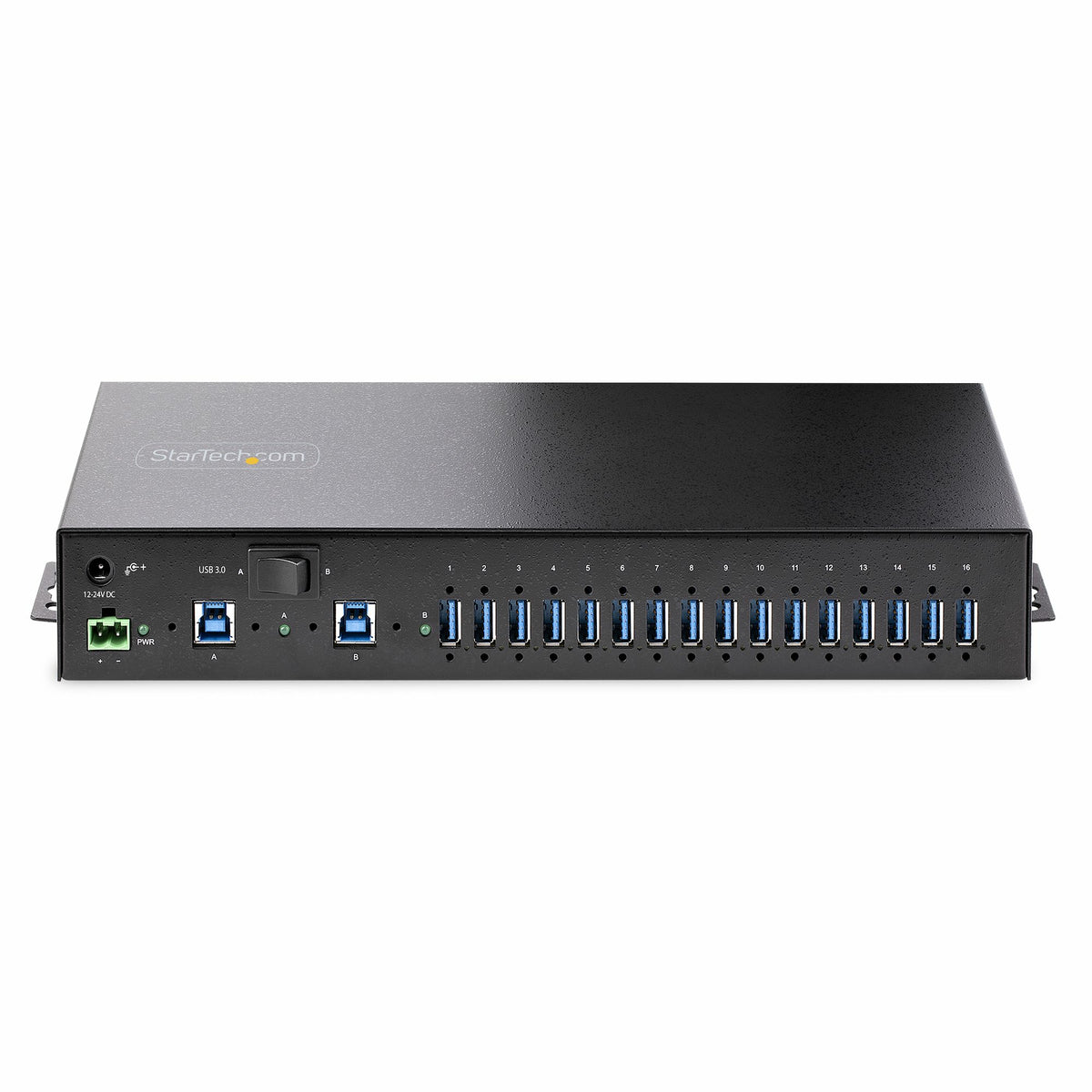 16-Port Industrial USB 5Gbps Hub/Switch
