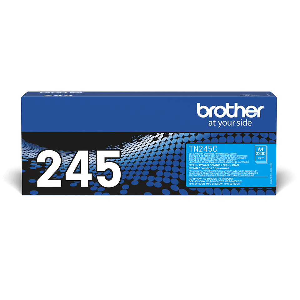 BROTHER TN245C HL-3140CW/3150CDW/3170CDW cartouche de toner cyan haute capacité 2.200 pages pack de 1