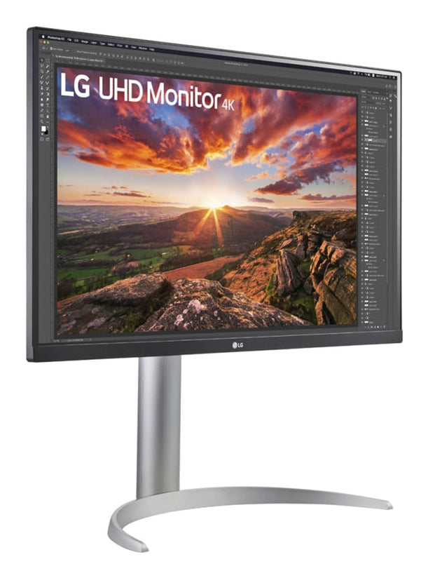 LG 27UP850K-W.AEU Écran LED - 27p - 3840 x 2160 4K UHD - IPS - 400 cd/m² - 1200:1 - DisplayHDR 400- 5ms - 2xHDMI, DP hauts parleurs