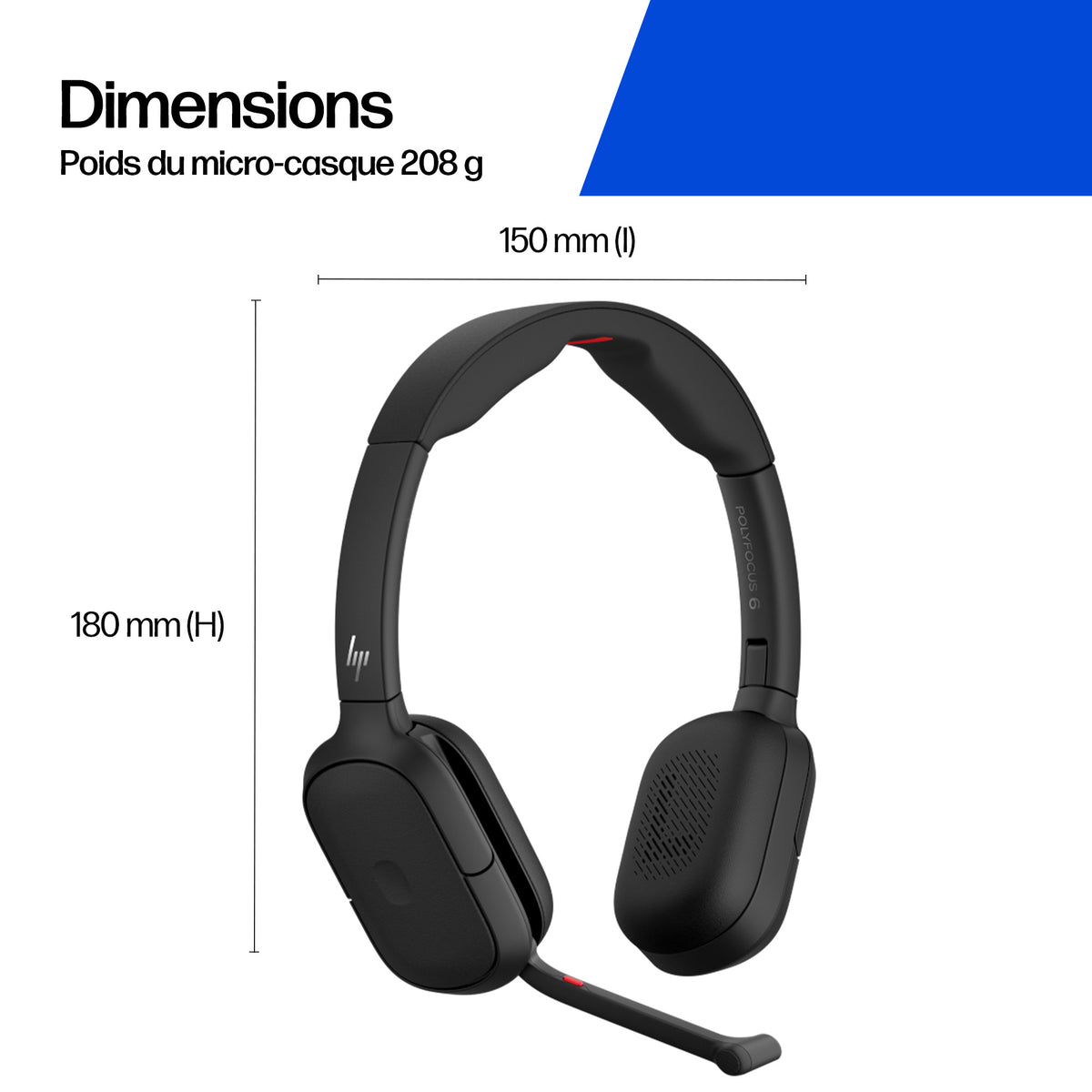 HP Poly Focus 625 Headset+Wireless Chrg