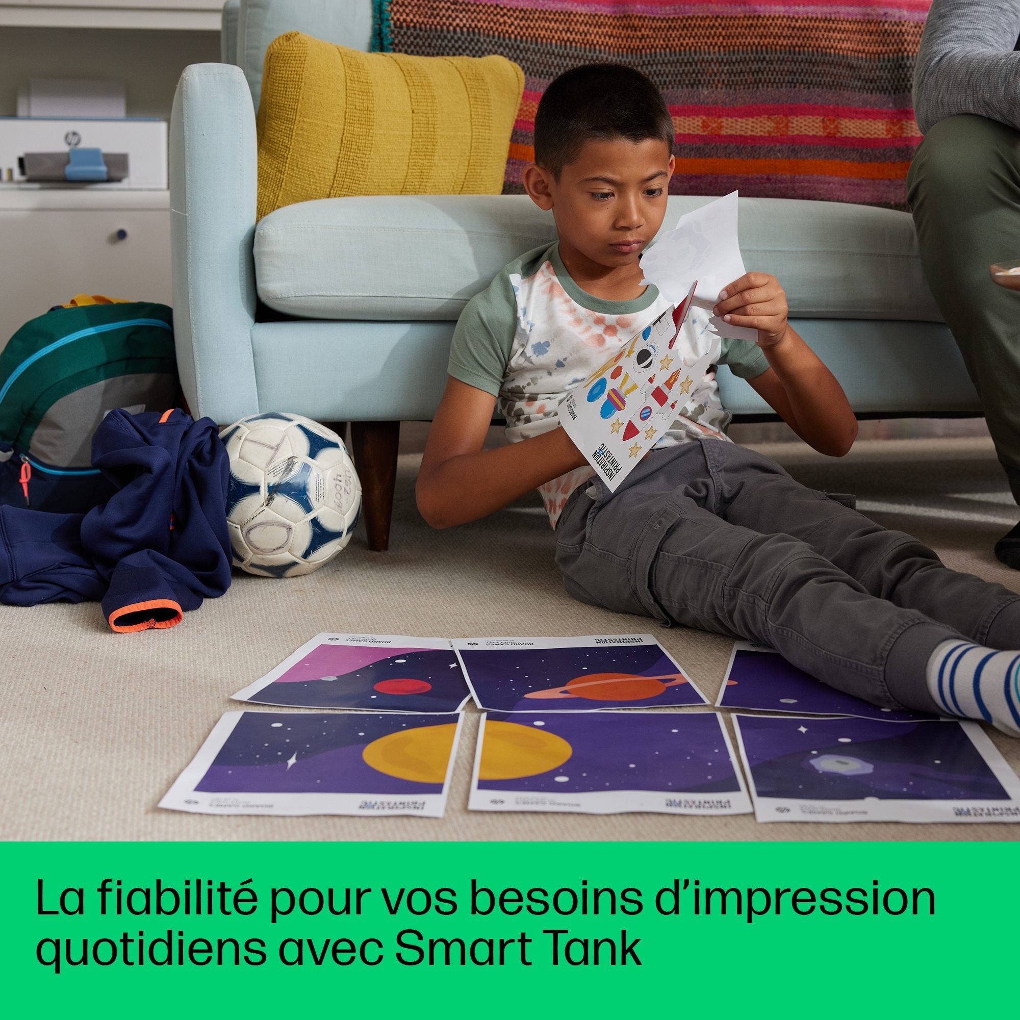 HP Smart Tank Imprimante Tout-en-un 5106, Couleur, Imprimante pour Maison et Bureau a domicile, Impression, copie, numérisation, Sans fil  Réservoir d’imprimant
