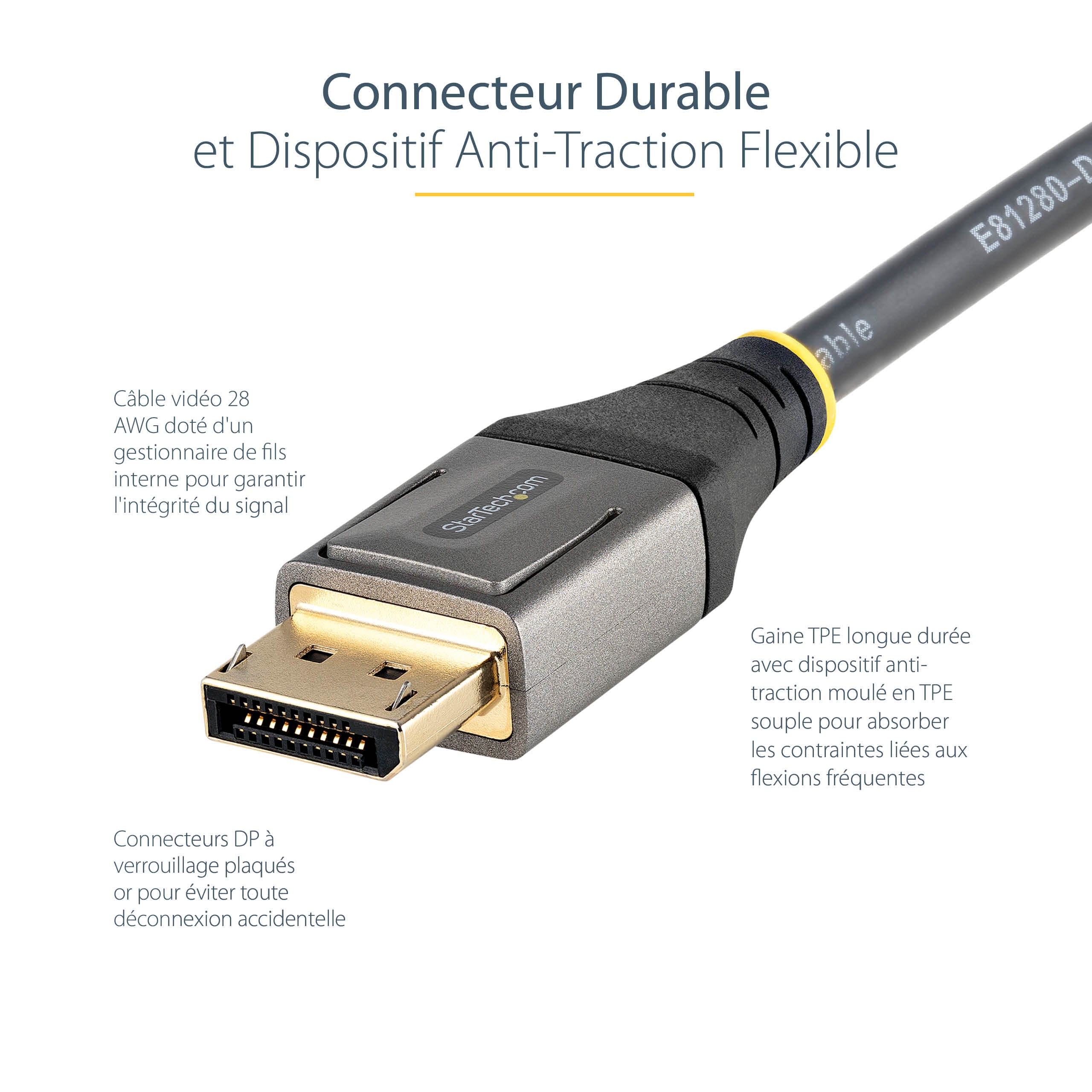 10ft Certified DisplayPort 1.4 Cable 8K