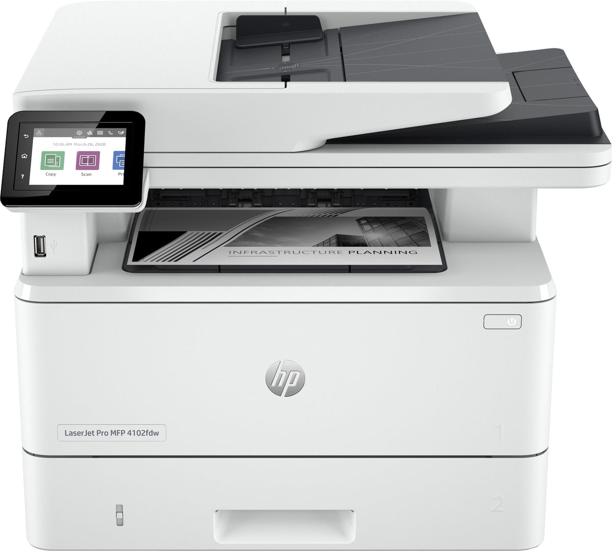 HP LaserJet Pro MFP 4102fdw Mono laser 38ppm Copy 40ppm Print 350sheets LAN Wi-Fi USB Bluetooth USB imprimante A4 laser mono WIFI
