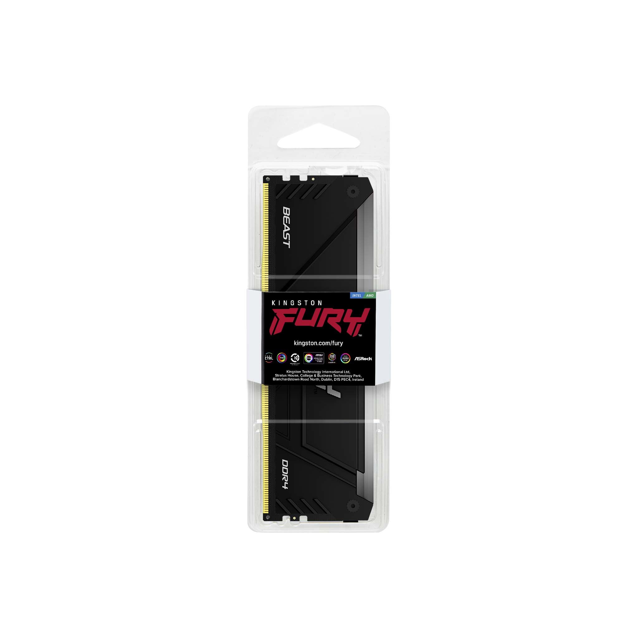 KINGSTON 8Go 3600MT/s DDR4 CL17 DIMM FURY Beast RGB