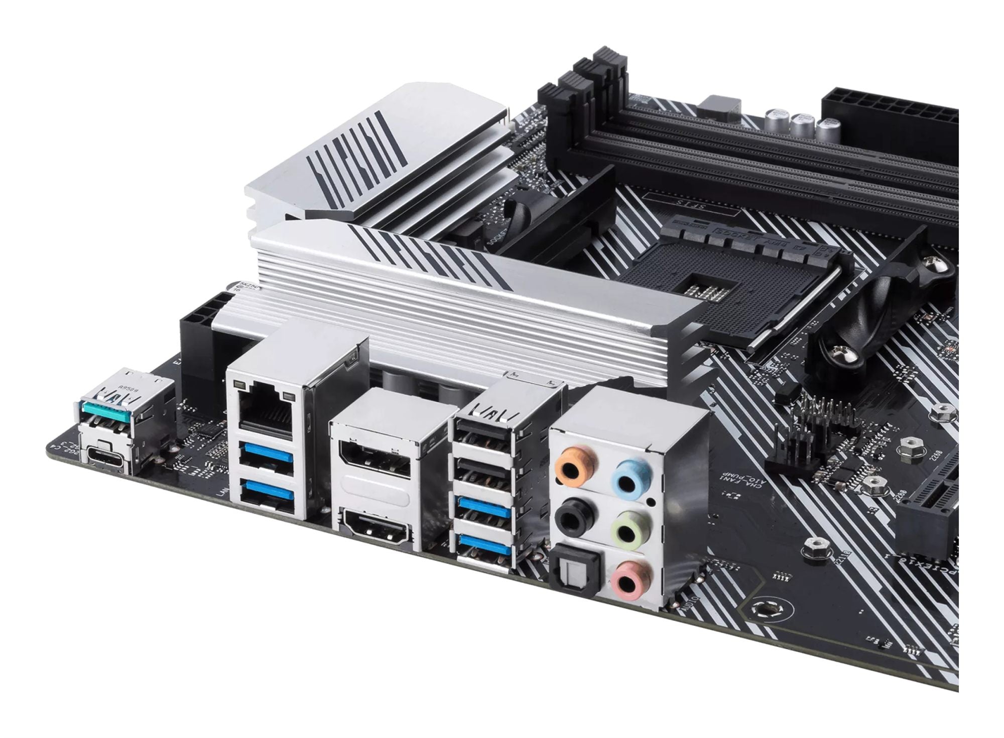ASUS PRIME B550-PLUS AMD AM4 Socket ATX DDR4 3rd Gen AMD Ryzen Dual M.2 PCIe 4.0 1 Gb Ethernet USB 3.2 Gen 2 Type-A and Type-C